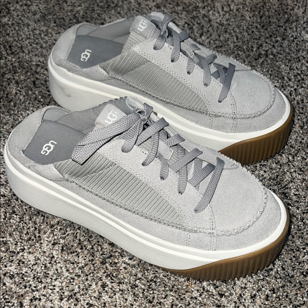 UGG Gray Platform Sneakers